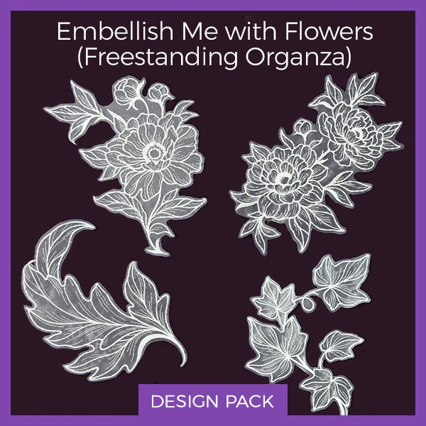 A Embellish Me with Flowers (Freestanding Organza) Design Pack - Image 9