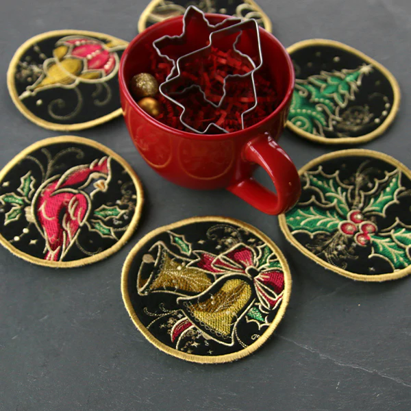 A Gilded Mirage Christmas Kitchen Set (In-the-Hoop) Design Pack - Image 6