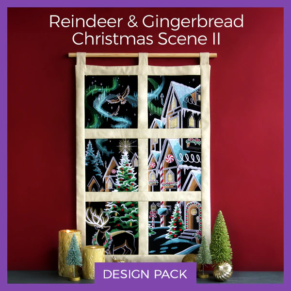 A Reindeer & Gingerbread Christmas Scene II Design Pack - Image 41