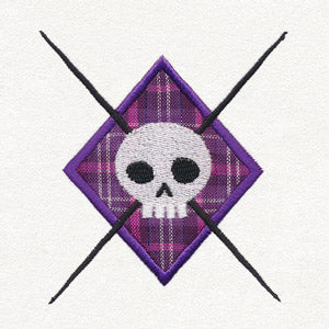 Argyle Skull (Applique) - Image 2