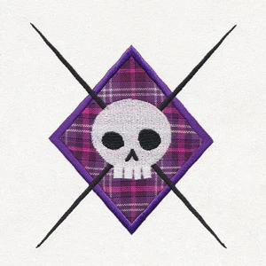 Argyle Skull (Applique) - Image 3