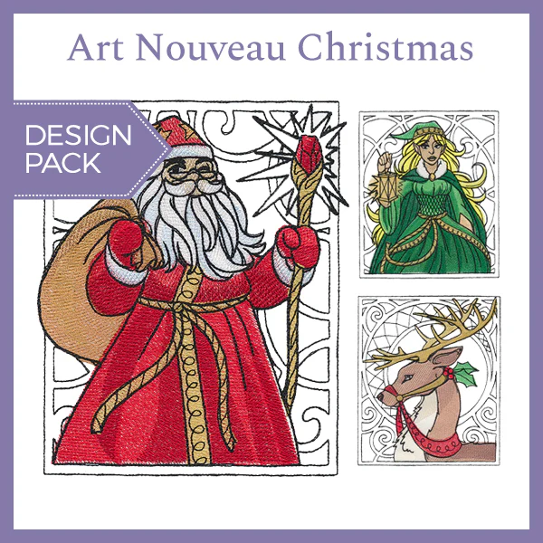 Art Nouveau Christmas (Design Pack) - Image 2