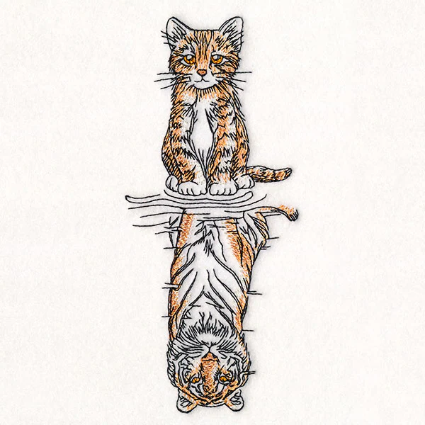 Aspirational Tabby to Tiger Reflection - Image 2