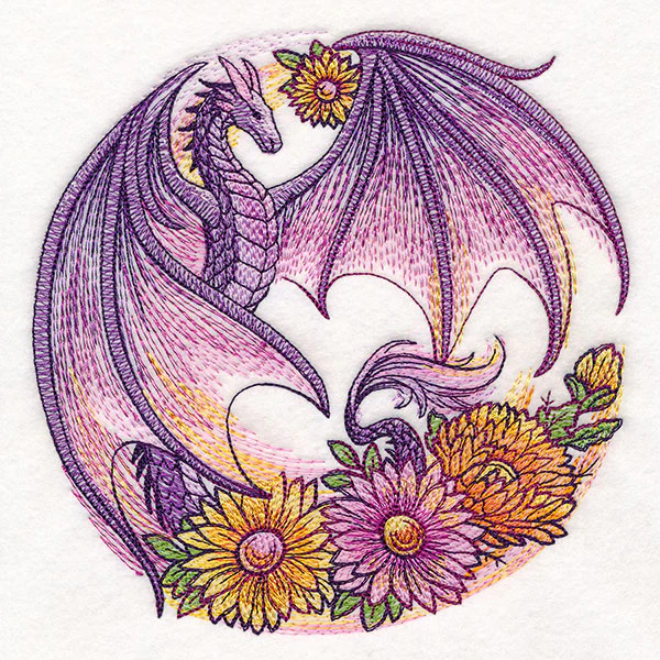 Autumn Flight of Flowers Dragon Wreath - Image 3