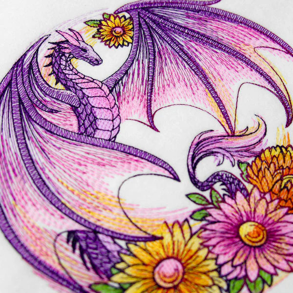 Autumn Flight of Flowers Dragon Wreath - Image 4