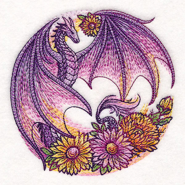 Autumn Flight of Flowers Dragon Wreath - Image 7