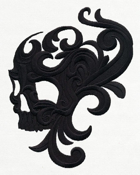 Baroque Swirl Skull - Image 4