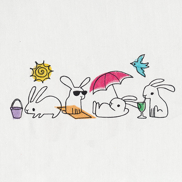 Beach Bunny Border