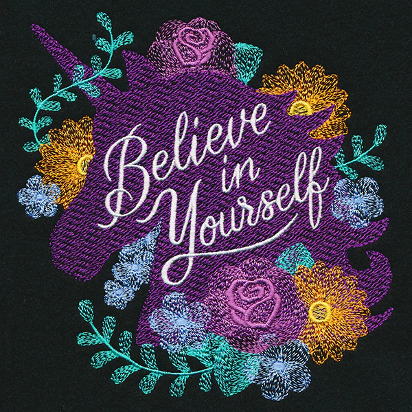 Believe in Yourself Blooming Unicorn - Image 3