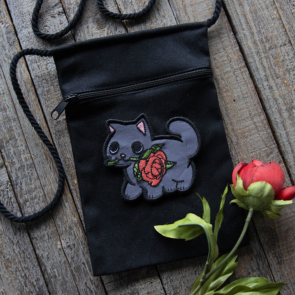 Black Cat Rose Patch (In-the-Hoop) - Image 3