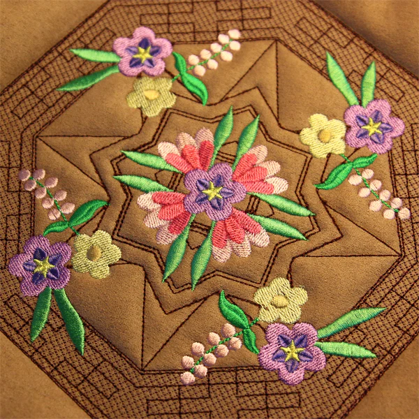 Blooming Desert Trapunto Mandala - Image 6