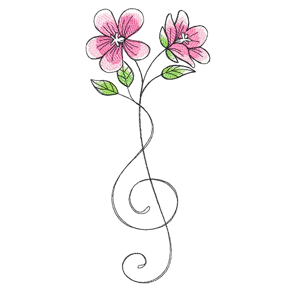 Blooming Treble Clef - Image 2