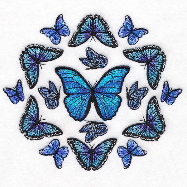 Blue Morpho Butterfly Mandala - Image 3