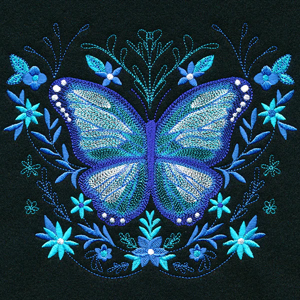 Blue Morpho in Botanicals - Image 3