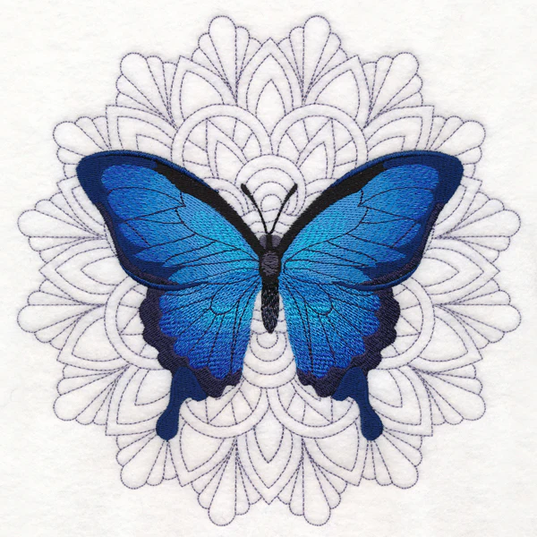 Blue Morpho Mandala Medallion