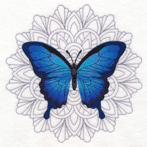 Blue Morpho Mandala Medallion - Image 2