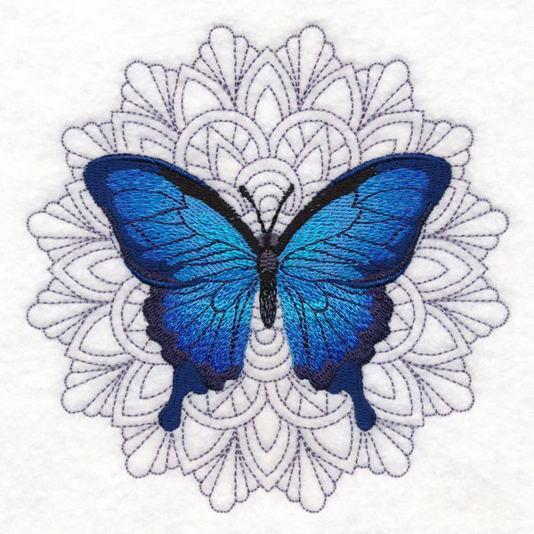 Blue Morpho Mandala Medallion - Image 4
