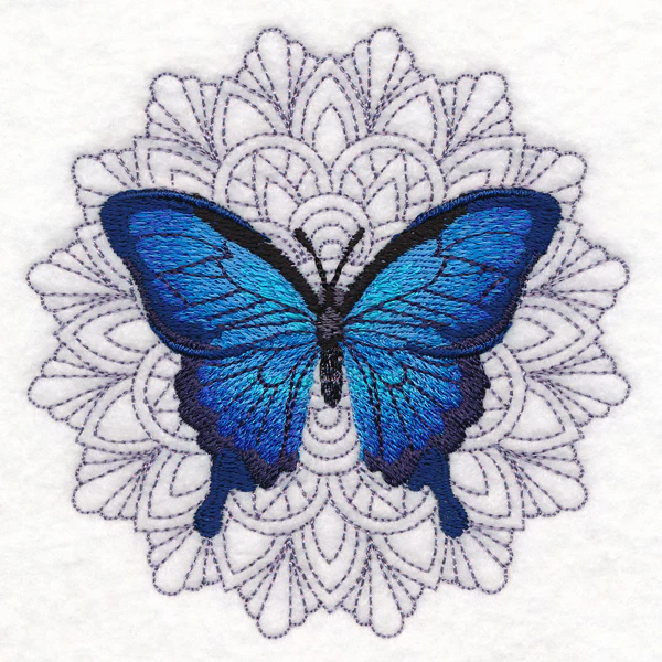 Blue Morpho Mandala Medallion - Image 5