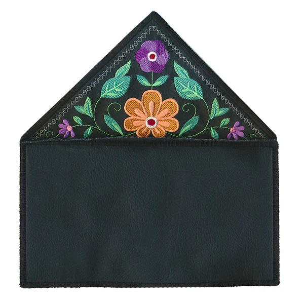 Bohemian Blooms Leather Clutch (In-the-Hoop) - Image 9