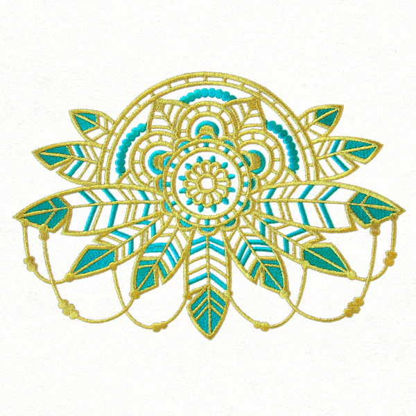 Bohemian Gold - Feathers Medallion - Image 2