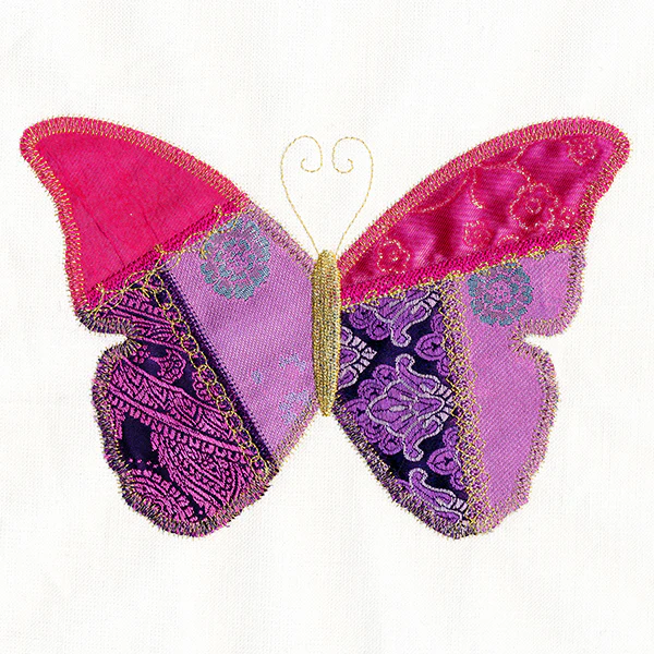 Bohemian Patchwork Butterfly (Applique) - Image 3