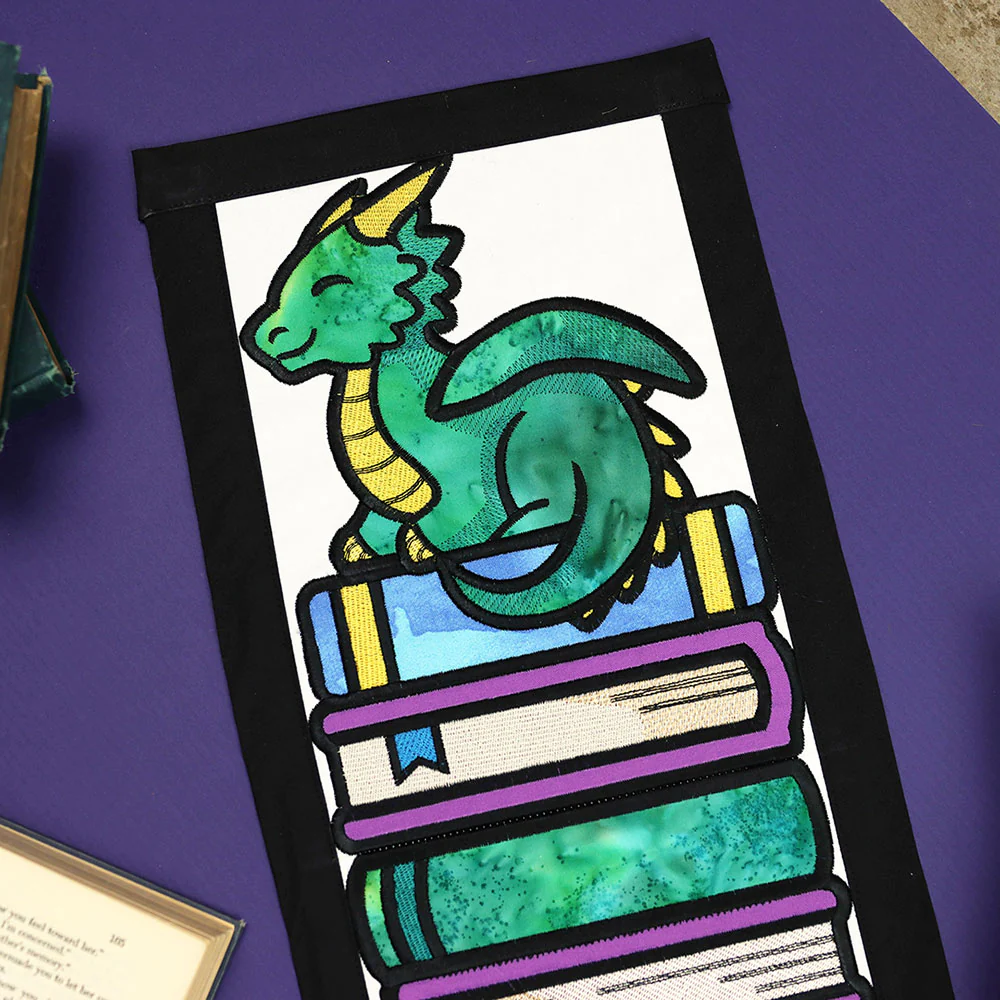 Book Stack Buddies (Applique) Design Pack - Image 3