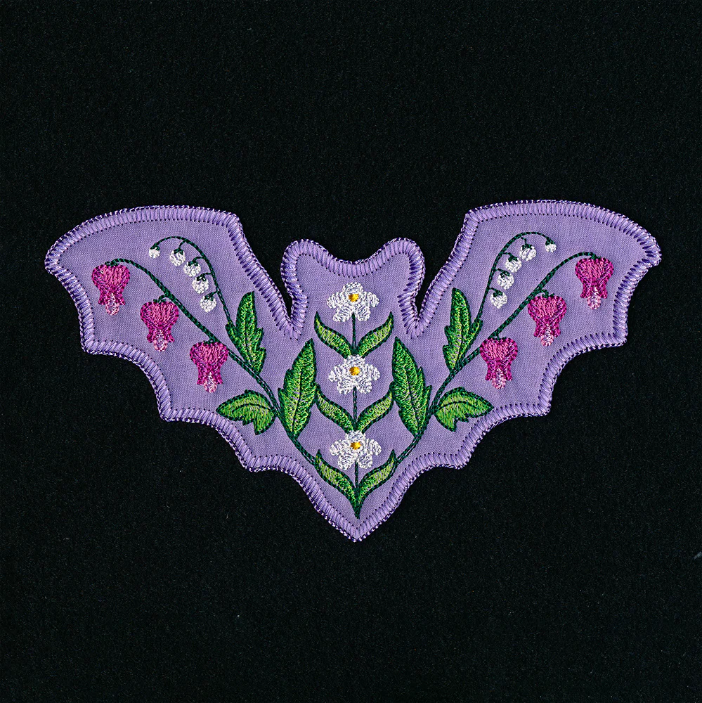 Botanical Bat Set (Applique) - Image 8