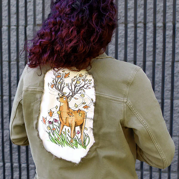 Branching Deer in Autumn Breeze - Image 2