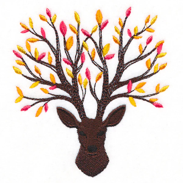 Branching Fall Leaves Deer - Image 15