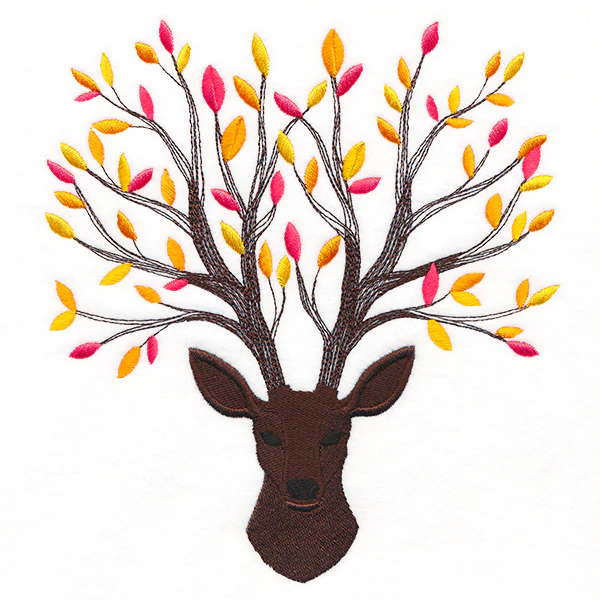 Branching Fall Leaves Deer - Image 19