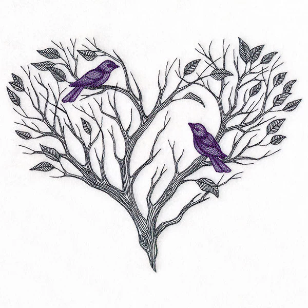 Branching Heart & Birds - Image 4