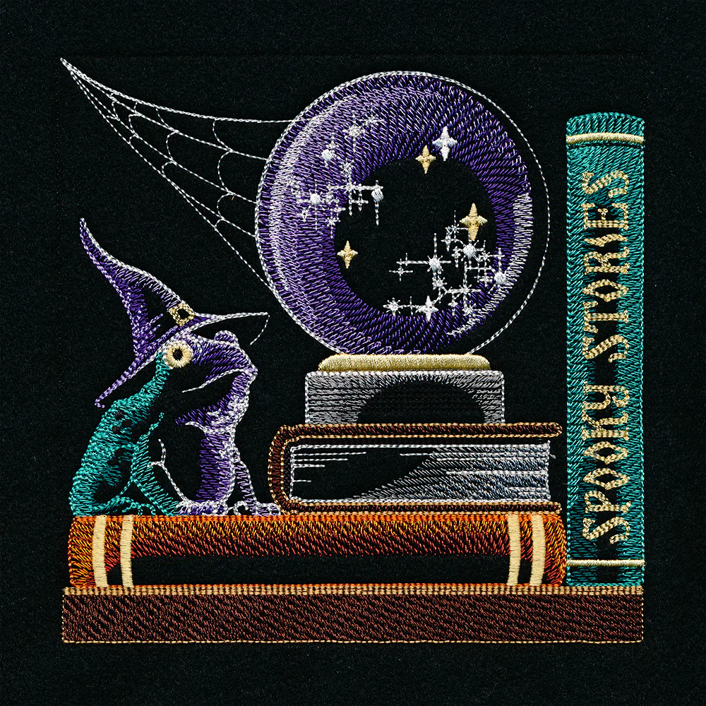 Build a Halloween Bookshelf Scene - Crystal Ball & Frog - Image 3
