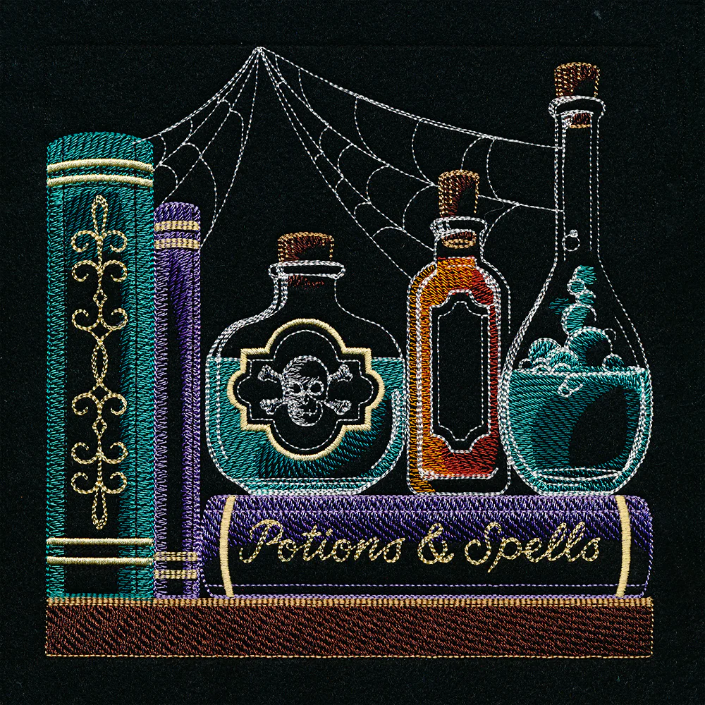 Build a Halloween Bookshelf Scene - Potions and Spells - Image 6