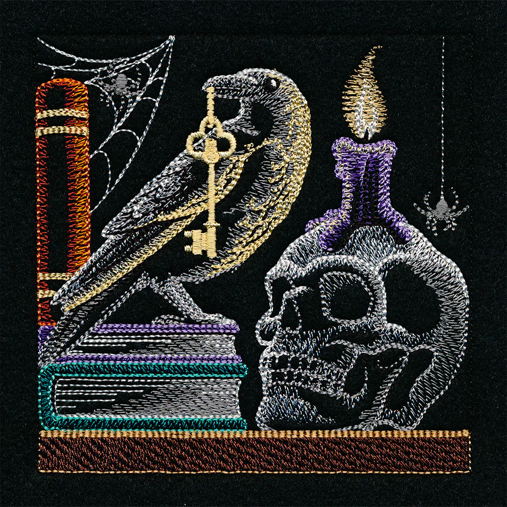 Build a Halloween Bookshelf Scene - Skull and Crow - Image 5