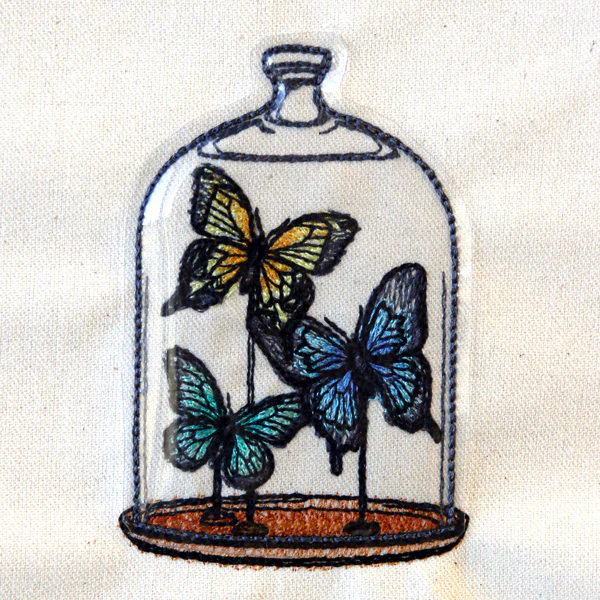 Butterfly Bell Jar (Vinyl Applique) - Image 5