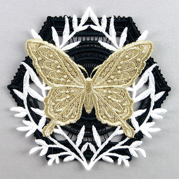 Butterfly & Fern Ornament (Lace) - Image 2