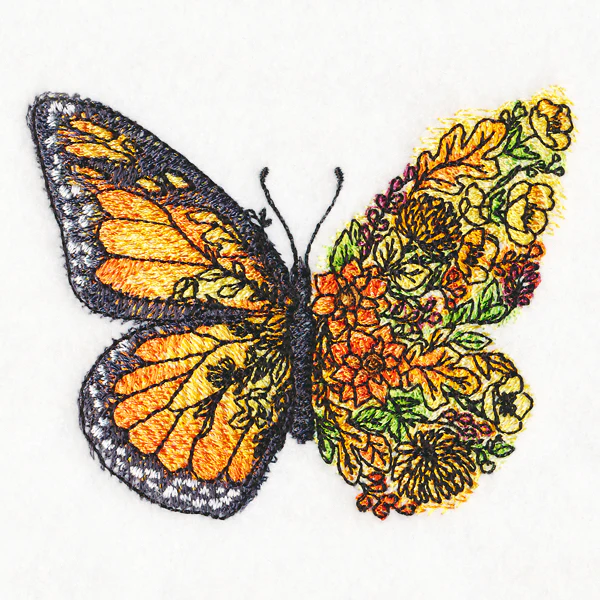 Butterfly in Flowers - Image 4
