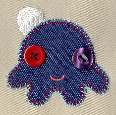 Button Buddy - Octopus (Applique) - Image 2