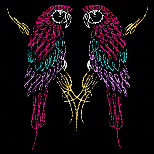Calligraphic Parrots - Image 2