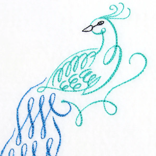 Calligraphic Peacock - Image 4