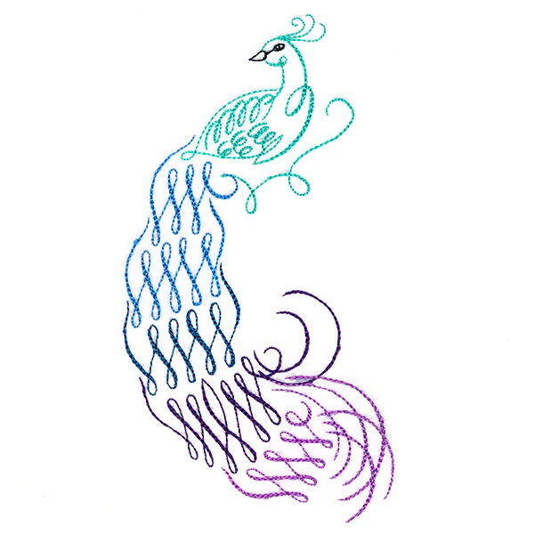 Calligraphic Peacock - Image 7