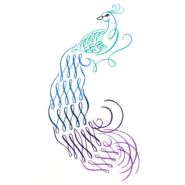 Calligraphic Peacock - Image 9