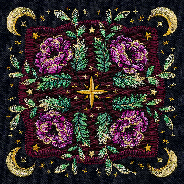 Celestial Botanical Luna Moth Table Center Set (Applique) - Image 16