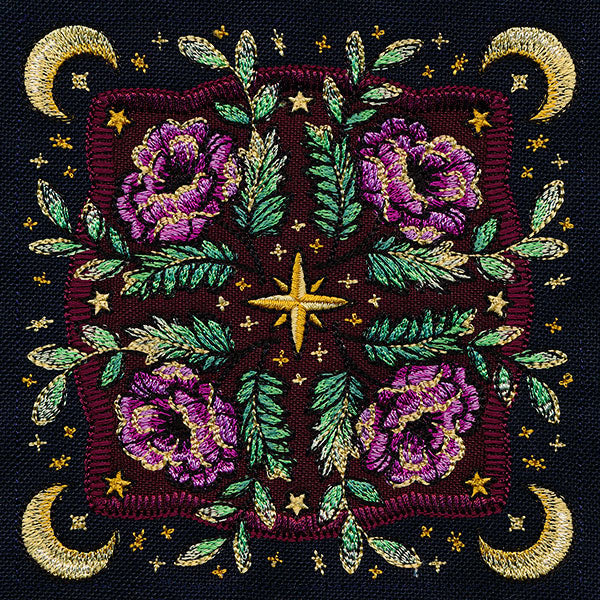 Celestial Botanical Luna Moth Table Center Set (Applique) - Image 23