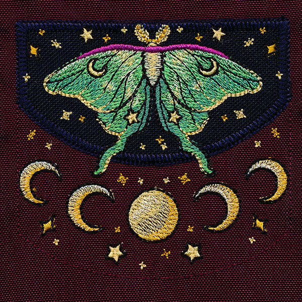 Celestial Botanical Luna Moth Table Center Set (Applique) - Image 31
