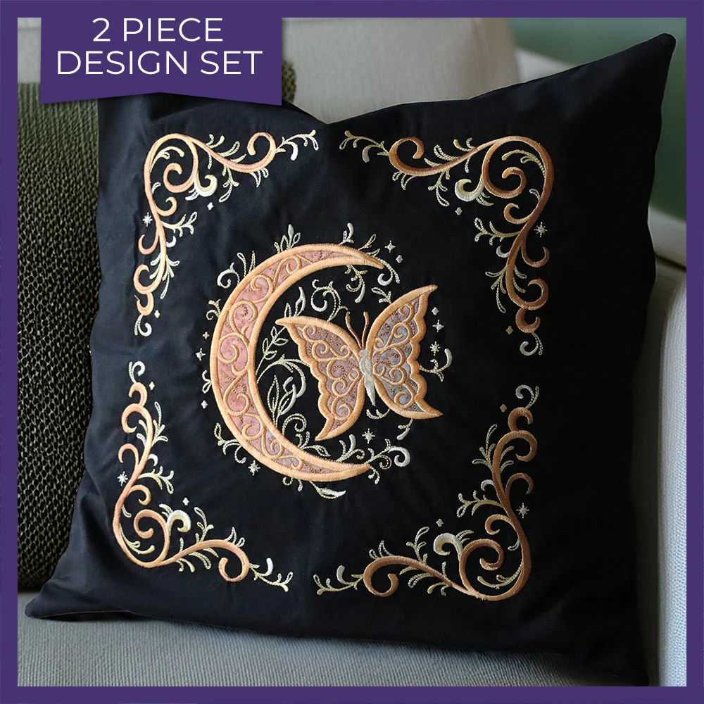 Celestial Butterfly Pillow Pair (Applique) - Image 12
