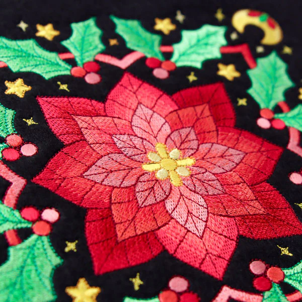 Celestial Christmas Poinsettia Kaleidoscope - Image 9