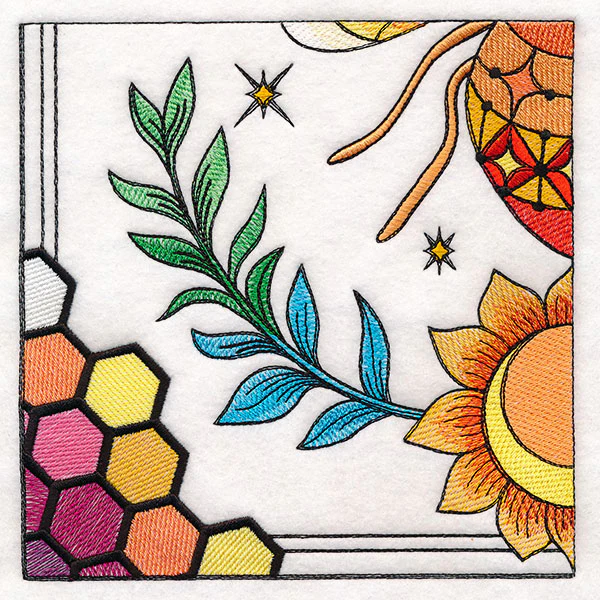 Celestial Queen Bee Wall Hanging - Bottom Left - Image 17