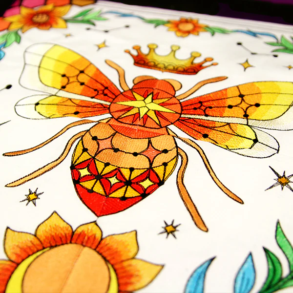Celestial Queen Bee Wall Hanging - Bottom Left - Image 19