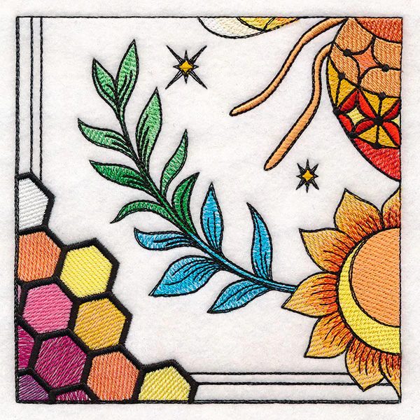 Celestial Queen Bee Wall Hanging - Bottom Left - Image 9